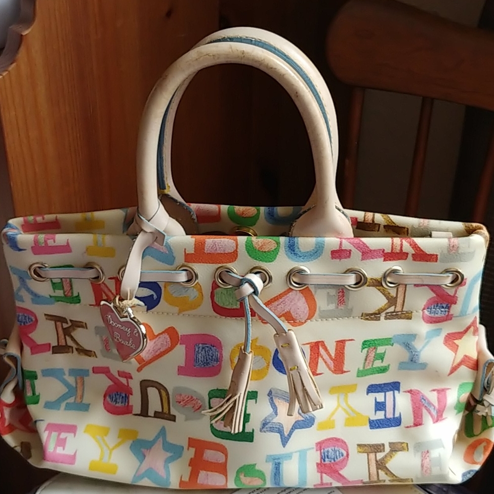Dooney & Bourke Doodle Crayon Tassle Tote